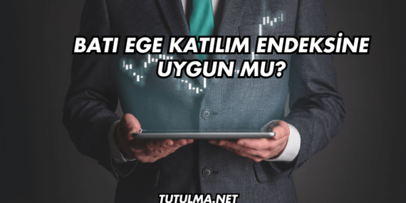 Batı Ege Katılım Endeksine Uygun mu?