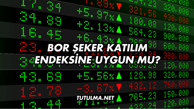 Bor Şeker Katılım Endeksine Uygun mu?