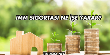 IMM Sigortası Ne İşe Yarar?