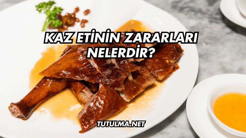 Kaz Etinin Zararları Nelerdir?