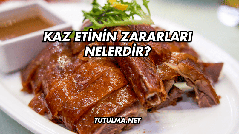 Kaz Etinin Zararları Nelerdir?