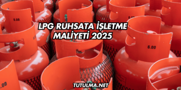 LPG Ruhsata İşletme Maliyeti 2025