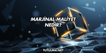 Marjinal Maliyet Nedir?