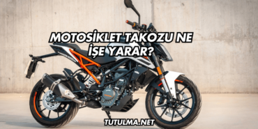 Motosiklet Takozu Ne İşe Yarar?