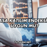 Sasa Katılım Endeksine Uygun mu?