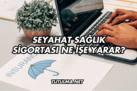 Seyahat Sağlık Sigortası Ne İşe Yarar?