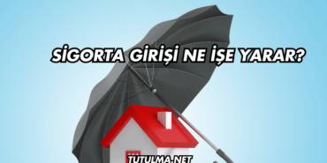 Sigorta Girişi Ne İşe Yarar?