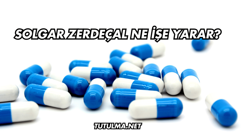 Solgar Zerdeçal Ne İşe Yarar?