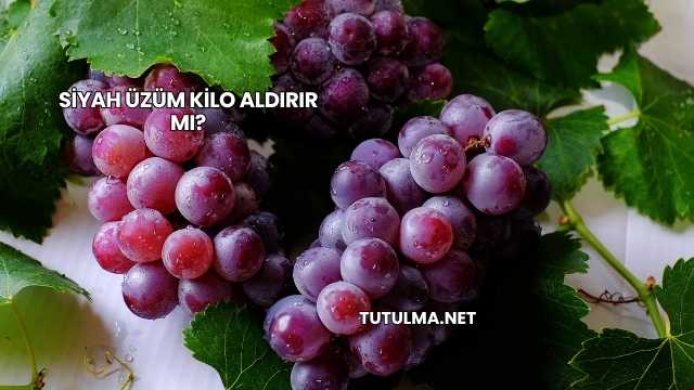 Siyah Üzüm Kilo Aldırır mı?